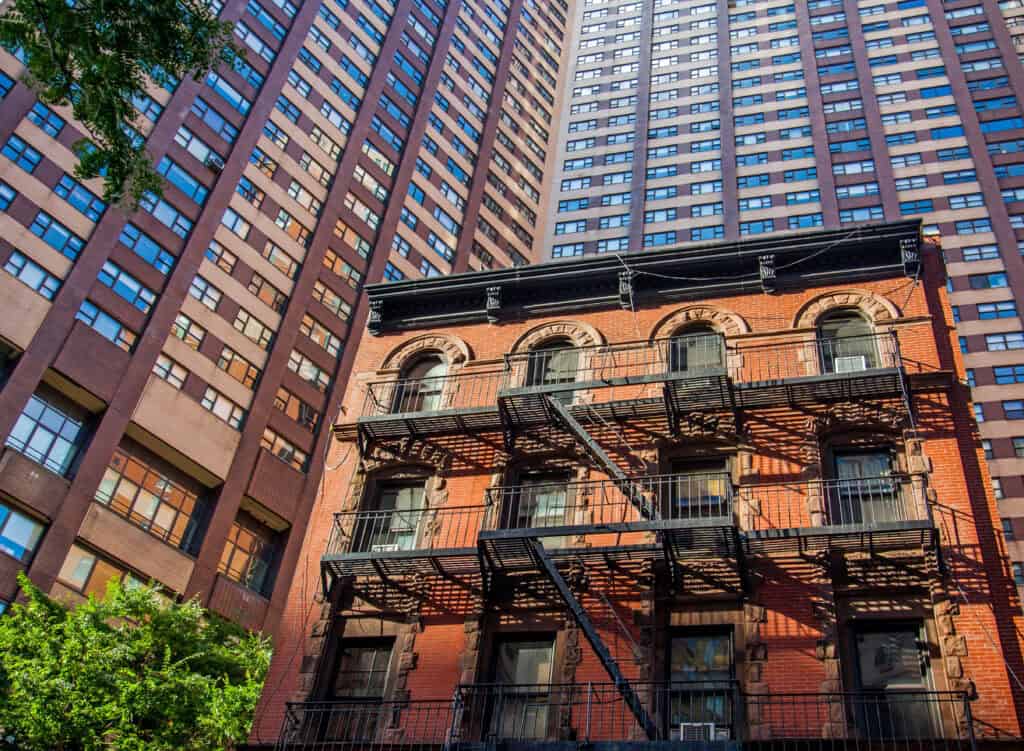 street view of New York buildings
